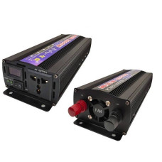 Інвертор 2000W Чистий синус перетворювач напруги Powerone+ ZX-2000W 12В-220В