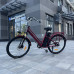 Електровелосипед VOLTO Huachi 26" 500W 19Ah Бордовий з кошиком та багажником