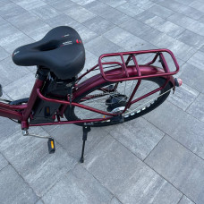 Електровелосипед VOLTO Huachi 26" 500W 19Ah Бордовий з кошиком та багажником