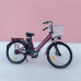 Електровелосипед VOLTO Huachi 26" 500W 19Ah Бордовий з кошиком та багажником