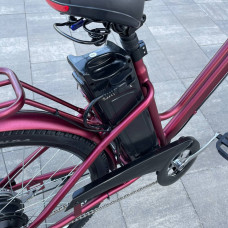 Електровелосипед VOLTO Huachi 26" 500W 19Ah Бордовий з кошиком та багажником
