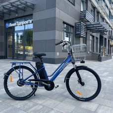 Електровелосипед VOLTO Huachi 26" 500W 19Ah Синій з кошиком та багажником Електровелосипед VOLTO Huachi 26" 500W 19Ah Синій з кошиком та багажником