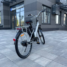 Електровелосипед VOLTO Huachi 26" 500W 19Ah Сірий з кошиком та багажником