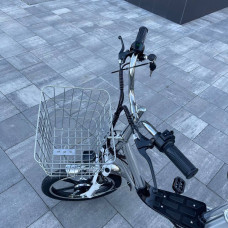 Електровелосипед VOLTO Urban Chrome з металевим кошиком